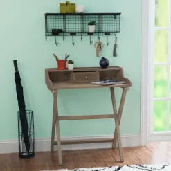 Kirkland's Home Rustic Wooden Folding Desk- Office Furniture