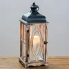 Kirkland's Home Rustic Wooden Lantern, 20 In.- Lanterns
