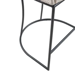 Kirkland's Home Rustic Woven Rope Back Counter Stool- Bar Stools & Counter Height Stools