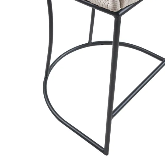 Kirkland's Home Rustic Woven Rope Back Counter Stool- Bar Stools & Counter Height Stools