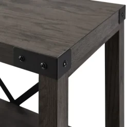 Kirkland's Home Sable Wood X-Frame Classic Bookcase- Bookshelves