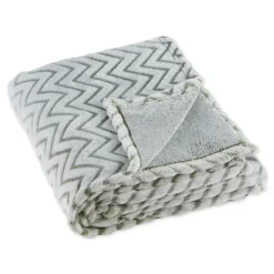 Kirkland's Home Sage Chevron Plush Throw- Blankets & Throws