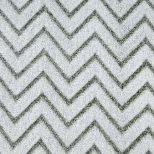 Kirkland's Home Sage Chevron Plush Throw- Blankets & Throws