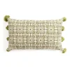 Kirkland's Home Sage Embroidered Beauty Tasseled Lumbar Pillow- Pillows