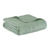 Kirkland's Home Sage Oversized Quilted Scalloped Edge Throw- Blankets & Throws
