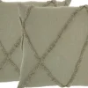 Kirkland's Home Sage Tufted Diamond 2-Pc. Pillows, 24 In.- Pillows