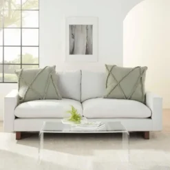Kirkland's Home Sage Tufted Diamond 2-Pc. Pillows, 24 In.- Pillows