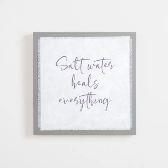 Kirkland's Home Salt Water Heals Everything Wall Plaque- Wall Quotes & Signs