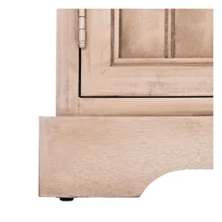 Kirkland's Home Sand Cabinet With Natural Woven Baskets- Cabinets & Sideboards