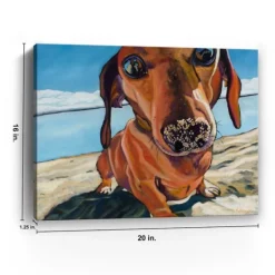Kirkland's Home Sand Dog Giclee Canvas Art Print- Canvas Art