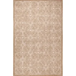 Kirkland's Home Sand Embellished Scroll Indoor/Outdoor Rug, 6X9- Outdoor Rugs