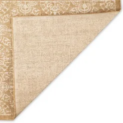 Kirkland's Home Sand Embellished Scroll Indoor/Outdoor Rug, 4X7- Outdoor Rugs