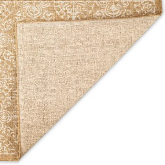 Kirkland's Home Sand Embellished Scroll Indoor/Outdoor Rug, 4X7- Outdoor Rugs