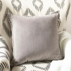 Kirkland's Home Sand Velvet Riviera Throw Pillow- Pillows