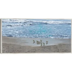 Kirkland's Home Sandpiper Morning Framed Canvas Art Print- Framed Art