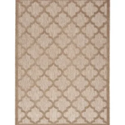 Kirkland's Home Sandstone Natural Trellis Outdoor Area Rug, 4X6- Outdoor Rugs
