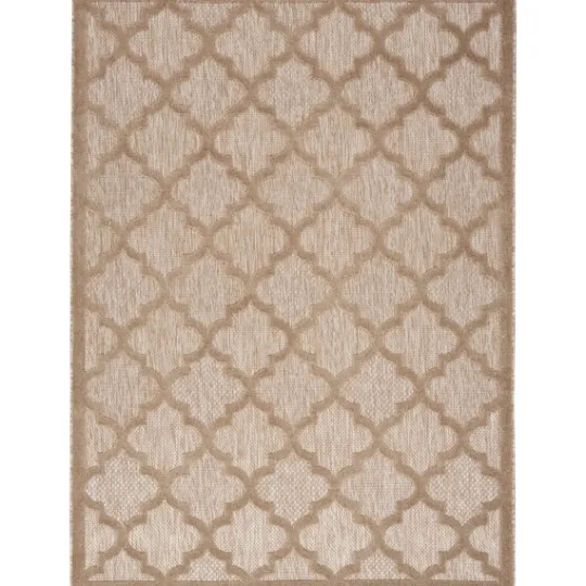 Kirkland's Home Sandstone Natural Trellis Outdoor Area Rug, 4X6- Outdoor Rugs