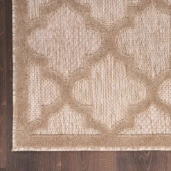 Kirkland's Home Sandstone Natural Trellis Outdoor Area Rug, 4X6- Outdoor Rugs