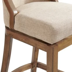 Kirkland's Home Sandy Beige Swivel 2-Pc. Square Bar Stool Set- Bar Stools & Counter Height Stools
