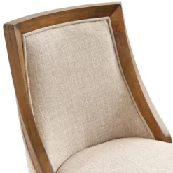 Kirkland's Home Sandy Beige Swivel Square Counter Stool- Bar Stools & Counter Height Stools