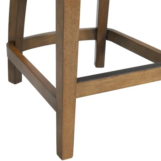 Kirkland's Home Sandy Beige Swivel Square Counter Stool- Bar Stools & Counter Height Stools