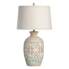 Kirkland's Home Santa Fe Carved Motif Table Lamp- Table Lamps