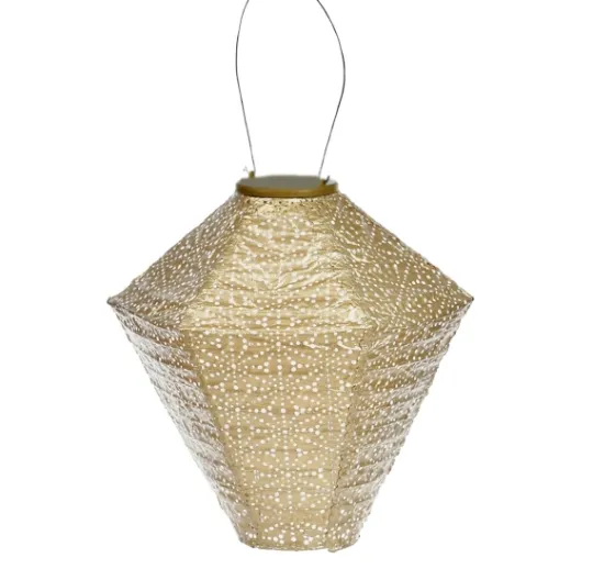 Kirkland's Home Sashiko Diamond Hanging Led Outdoor Lantern- Outdoor Lighting