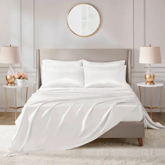 Kirkland's Home Satin 6-Pc. California King Sheet Set- Bed Sheets