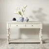 Kirkland's Home Savannah Cream Distressed Console Table- Console Tables