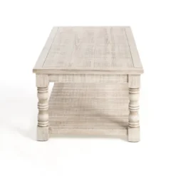 Kirkland's Home Savannah Cream Distressed Coffee Table- Coffee Tables