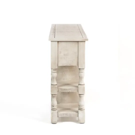 Kirkland's Home Savannah Cream Distressed Cabinet- Entryway Furniture