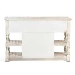 Kirkland's Home Savannah Cream Distressed Cabinet- Entryway Furniture