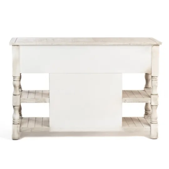 Kirkland's Home Savannah Cream Distressed Cabinet- Entryway Furniture