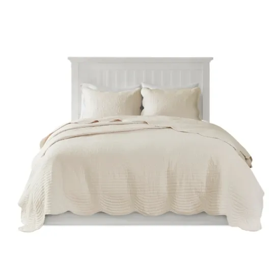 Kirkland's Home Scalloped Monica 3-Pc. Queen Coverlet Set- Bedspreads & Coverlets