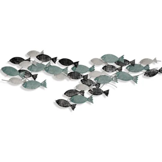 Kirkland's Home School Of Fish Metal Wall Plaque- Wall Plaques