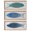 Kirkland's Home School Of Fish Wooden And Metal Plaques, Set Of 3- Wall Plaques