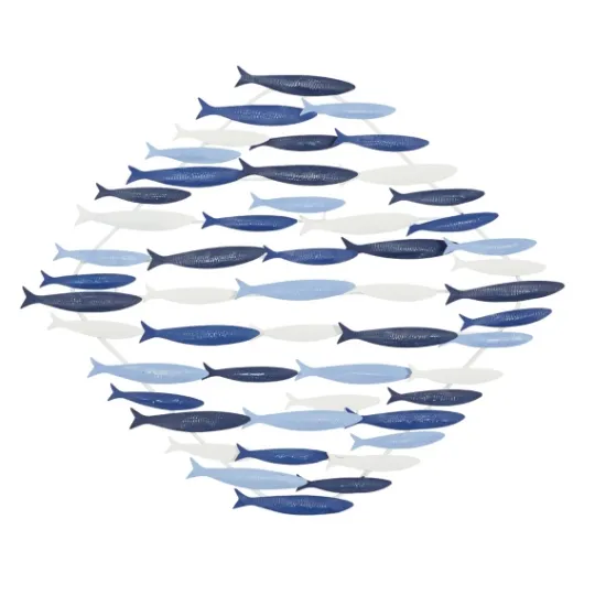 Kirkland's Home Schooling Fish Metal Wall Plaque- Wall Plaques