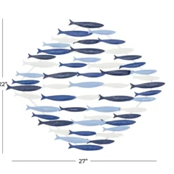Kirkland's Home Schooling Fish Metal Wall Plaque- Wall Plaques