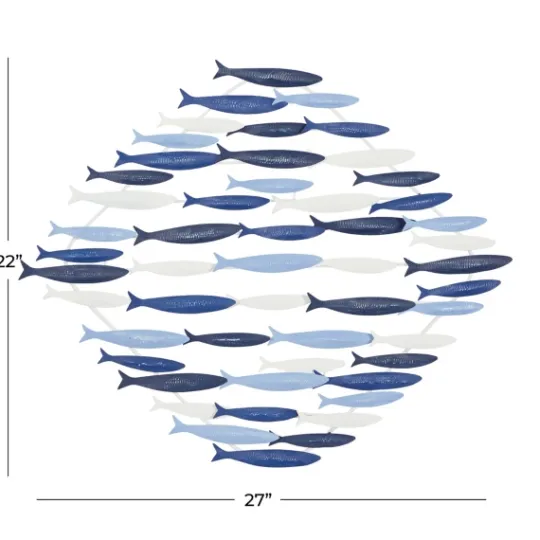 Kirkland's Home Schooling Fish Metal Wall Plaque- Wall Plaques