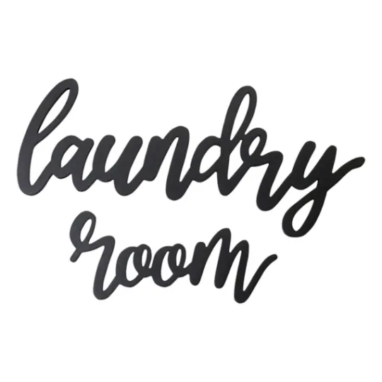 Kirkland's Home Script Laundry Room Sign- Wall Quotes & Signs