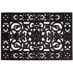 Kirkland's Home Scroll Border Rubber Doormat, 36X24- Doormats