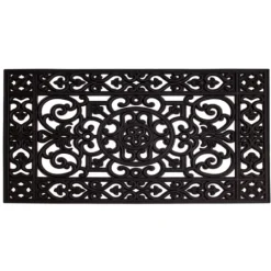 Kirkland's Home Scroll Border Rubber Doormat, 41X17 In.- Doormats