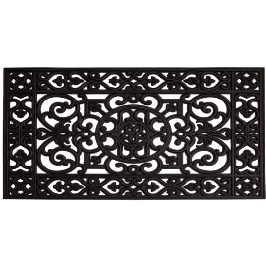 Kirkland's Home Scroll Border Rubber Doormat, 41X17 In.- Doormats