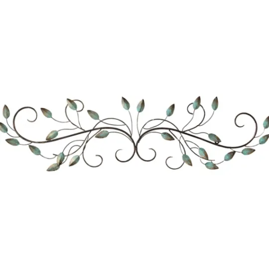 Kirkland's Home Scrolled Patina Leaf Wall Plaque- Wall Plaques
