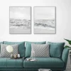 Kirkland's Home Seafoam Gentle Tides 2-Pc. Framed Wall Art Set- Framed Art