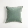 Kirkland's Home Seafoam Velvet Riviera Throw Pillow- Pillows