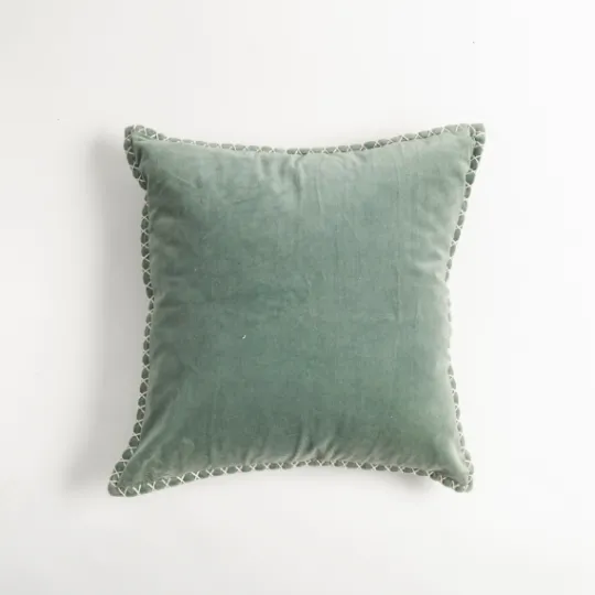 Kirkland's Home Seafoam Velvet Riviera Throw Pillow- Pillows