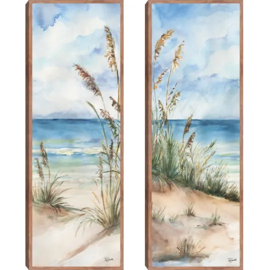 Kirkland's Home Seaview Panel I & Ii 2-Pc. Canvas Art Print Set- Canvas Art