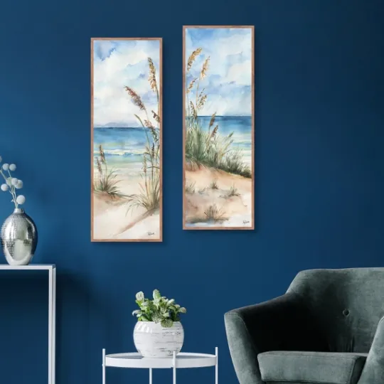 Kirkland's Home Seaview Panel I & Ii 2-Pc. Canvas Art Print Set- Canvas Art
