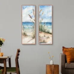 Kirkland's Home Seaview Panel I & Ii 2-Pc. Canvas Art Print Set- Canvas Art